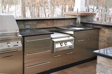 stucco summer kitchen cabinet steel doors|outdoor kitchen cabinets stainless steel.